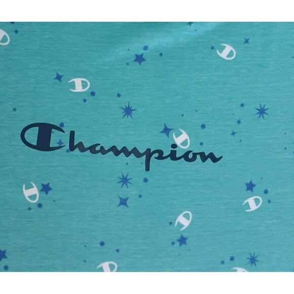 Champion Pajama Sleep Set 2 Piece Size Medium Women's Blue Stars Logo New - Picture 5 of 8